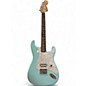 Used Fender Tom Delonge Signature Stratocaster Daphne Blue Solid Body Electric Guitar thumbnail