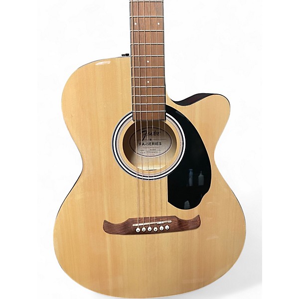 Used Fender FA135CE Concert Natural Acoustic Electric Guitar