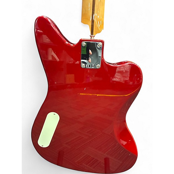 Used Fender Jaguar Bass Candy Apple Red Electric Bass Guitar