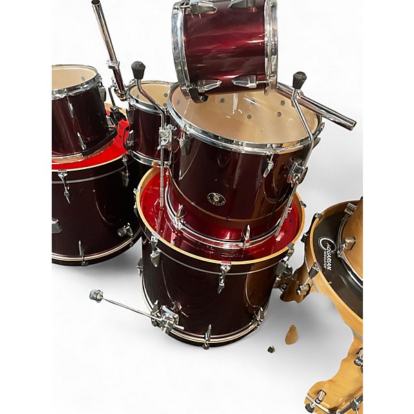Used TAMA 6 Piece Rockstar Red Drum Kit