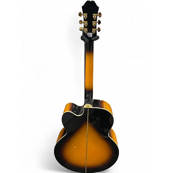 Used Epiphone EJ200SCE Sunburst Acoustic Electric Guitar