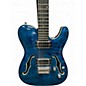 Used Harley Benton TE-90QM HH BLUE QUILT Solid Body Electric Guitar