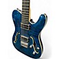 Used Harley Benton TE-90QM HH BLUE QUILT Solid Body Electric Guitar