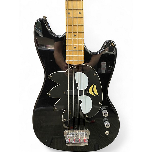 Used Squier Badtz-Maru Bronco Bass Black Electric Bass Guitar