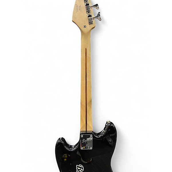 Used Squier Badtz-Maru Bronco Bass Black Electric Bass Guitar