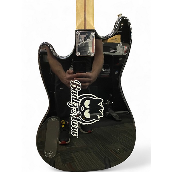 Used Squier Badtz-Maru Bronco Bass Black Electric Bass Guitar