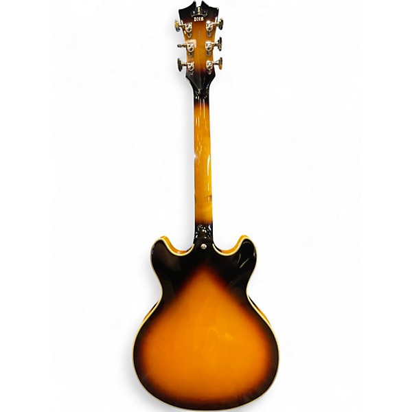 Used D'Angelico Premier Series DC 2 Color Sunburst Hollow Body Electric Guitar