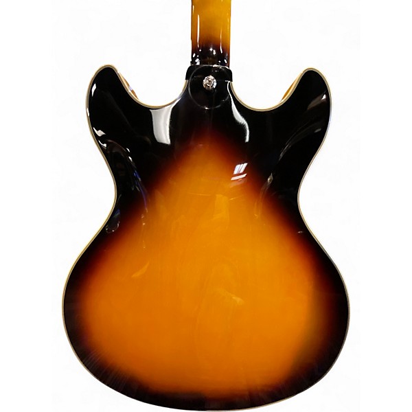 Used D'Angelico Premier Series DC 2 Color Sunburst Hollow Body Electric Guitar