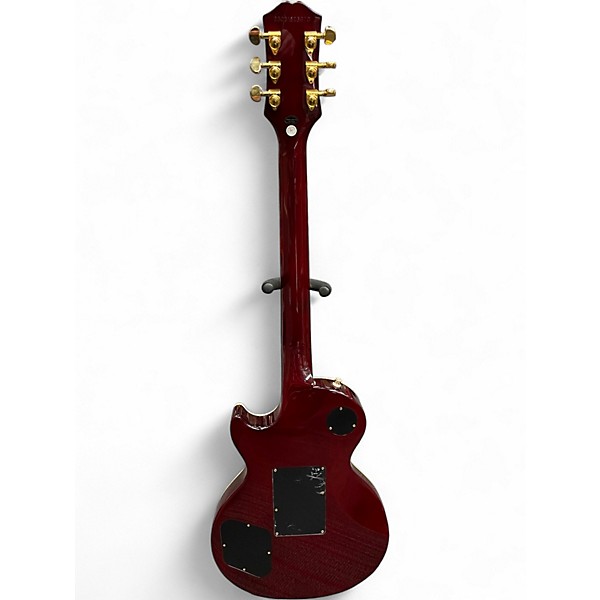 Used Epiphone Alex Lifeson Les Paul Custom Axcess Ruby Solid Body Electric Guitar