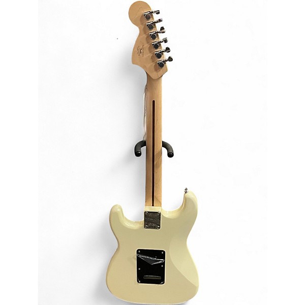 Used Squier Hard Rock Affinity Series Pearl White Solid Body Electric Guitar