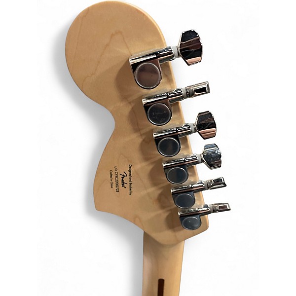 Used Squier Hard Rock Affinity Series Pearl White Solid Body Electric Guitar