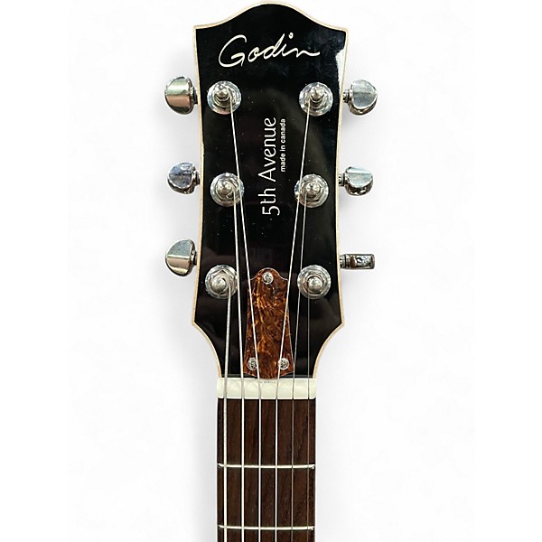 Used Godin 5th Avenue Kingpin P90 COGNAC BURST Hollow Body Electric Guitar