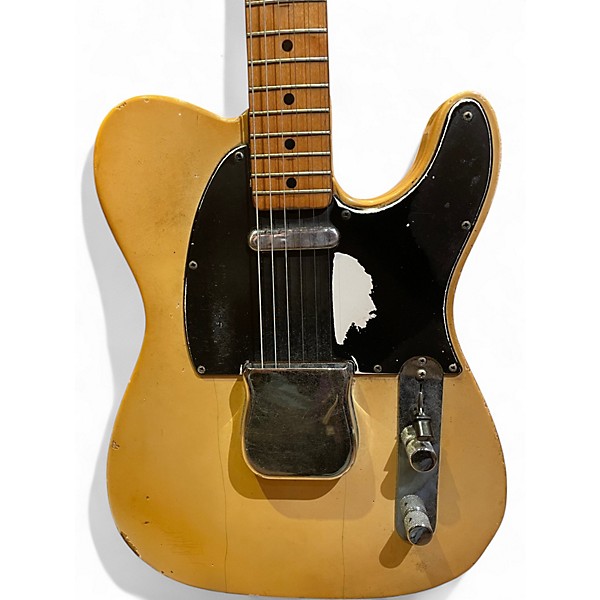Vintage 1971 Fender 71 TELECASTER Butterscotch Blonde Solid Body Electric Guitar
