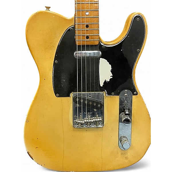 Vintage 1971 Fender 71 TELECASTER Butterscotch Blonde Solid Body Electric Guitar