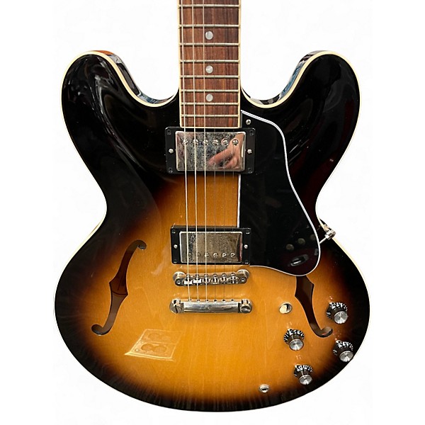 Used Gibson ES335 3 Color Sunburst Hollow Body Electric Guitar