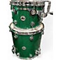 Used DW 3 Piece SSC Collector's Series Green Sparkle Drum Kit