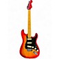 Used 2024 Fender American Ultra Luxe Stratocaster Plasma Red Burst Solid Body Electric Guitar thumbnail