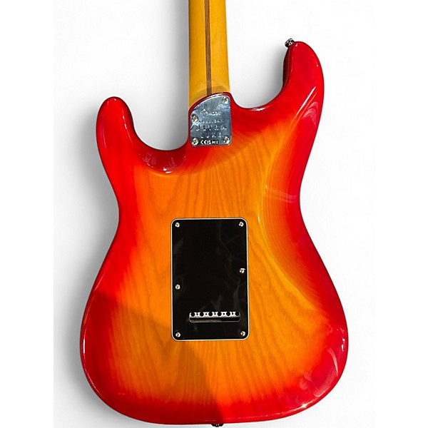 Used 2024 Fender American Ultra Luxe Stratocaster Plasma Red Burst Solid Body Electric Guitar
