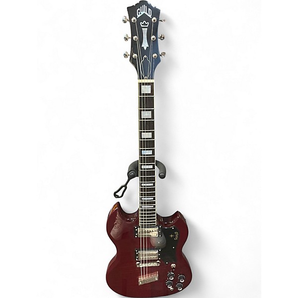 Used Guild S100 Trans Red Solid Body Electric Guitar