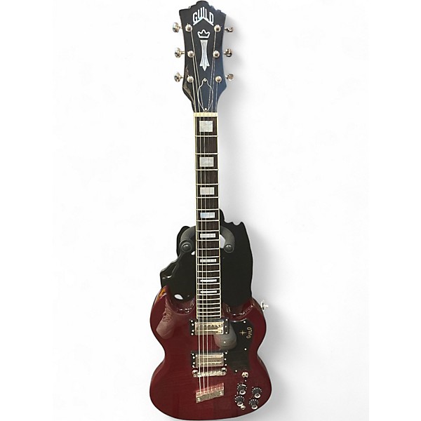 Used Guild S100 Trans Red Solid Body Electric Guitar