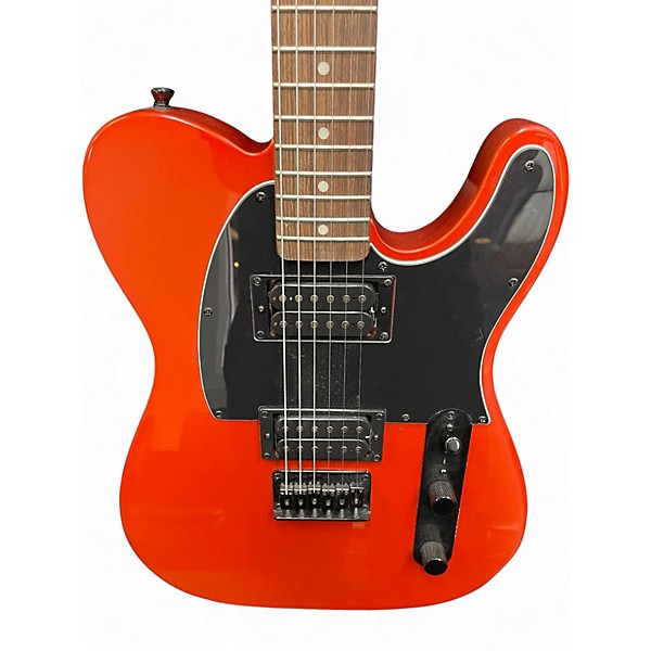 Used Squier Affinity Telecaster HH Matching Headstock Metallic Orange Solid Body Electric Guitar