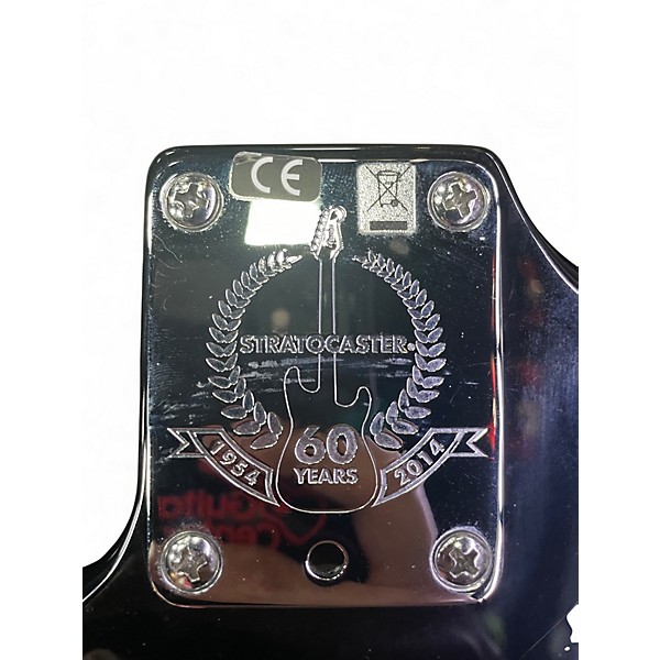 Used Fender American Standard Stratocaster Black Solid Body Electric Guitar