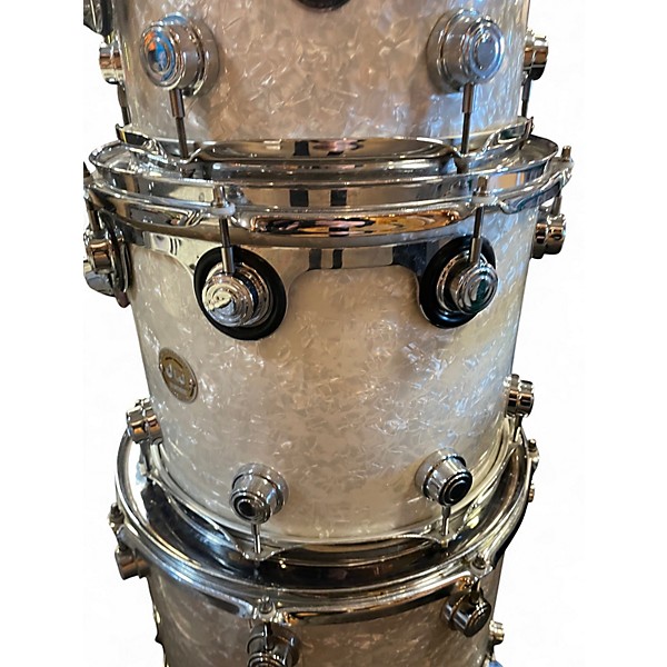 Used DW 4 Piece Collector's Series Custom Black Pearl Drum Kit