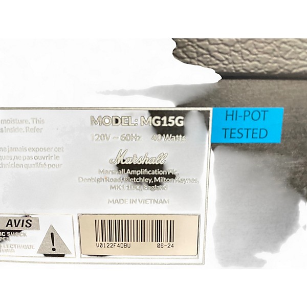 Used Marshall MG15 Guitar Combo Amp