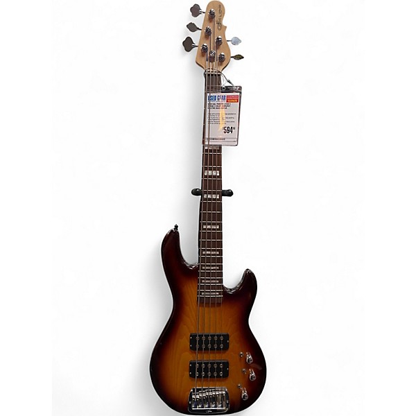 Used G&L Tribute L2500 5 String 3 Color Sunburst Electric Bass Guitar