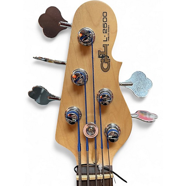 Used G&L Tribute L2500 5 String 3 Color Sunburst Electric Bass Guitar
