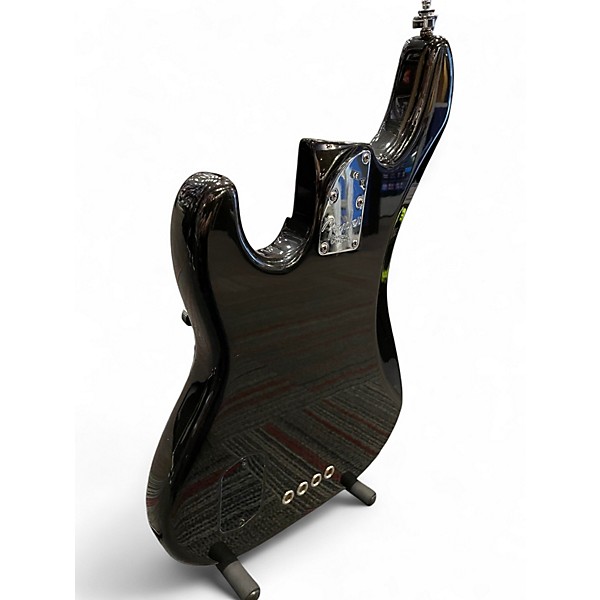 Used 2000s Fender P bass Black Electric Bass Guitar