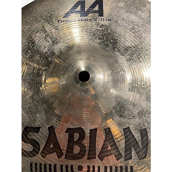 Used SABIAN 13in AA Fusion Hi Hat Pair Cymbal