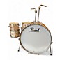 Used Pearl 5 Piece DOWN BEAT CHAMPAGNE SPARKLE REWRAP Drum Kit thumbnail