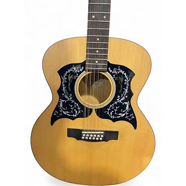 Used Guild F-2512E Natural 12 String Acoustic Electric Guitar