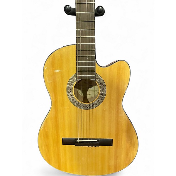 Used Lucero LC200CE Natural Classical Acoustic Electric Guitar