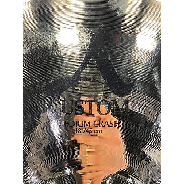 Used Zildjian 18in A Custom Medium Crash Cymbal