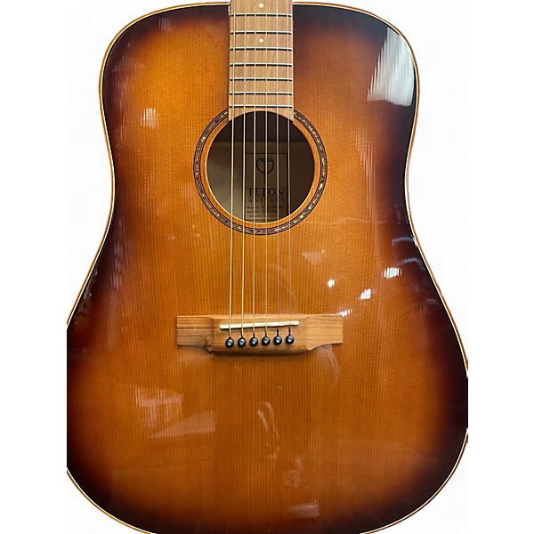 Used Teton STS130FMGHB Honey Burst Acoustic Guitar