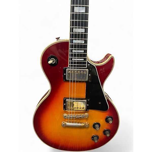 Vintage 1974 Gibson Les Paul Custom Twentieth Anniversary 2 Color Sunburst Solid Body Electric Guitar