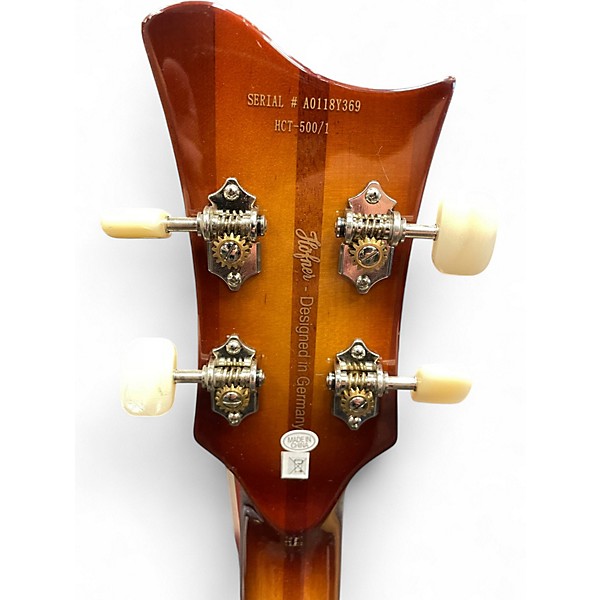 Used Hofner HCT-500/1 Contemporary Violin Bass Honey Burst Electric Bass Guitar