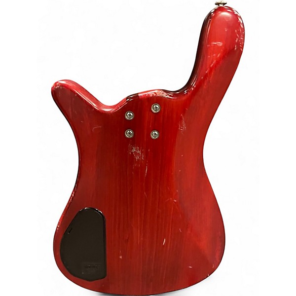 Used Warwick Streamer Standard 5 Red Electric Bass Guitar