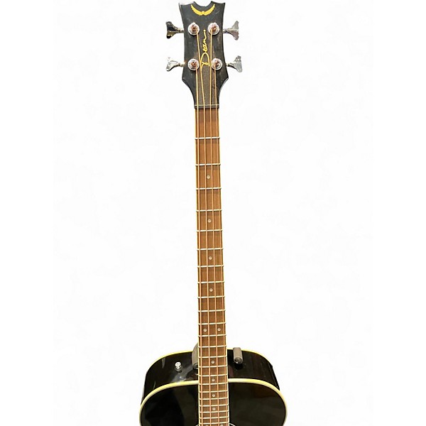 Used Dean EAB AE Black Acoustic Bass Guitar