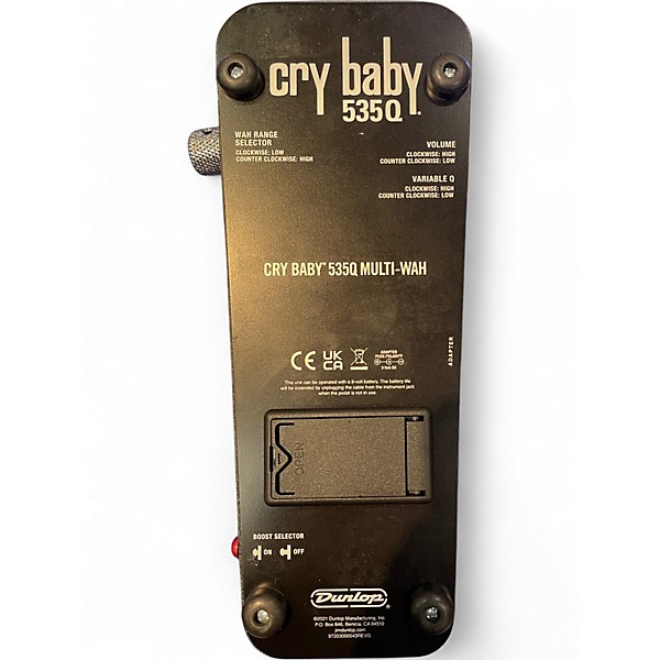 Used Dunlop 535Q Cry Baby Multi-Wah Effect Pedal