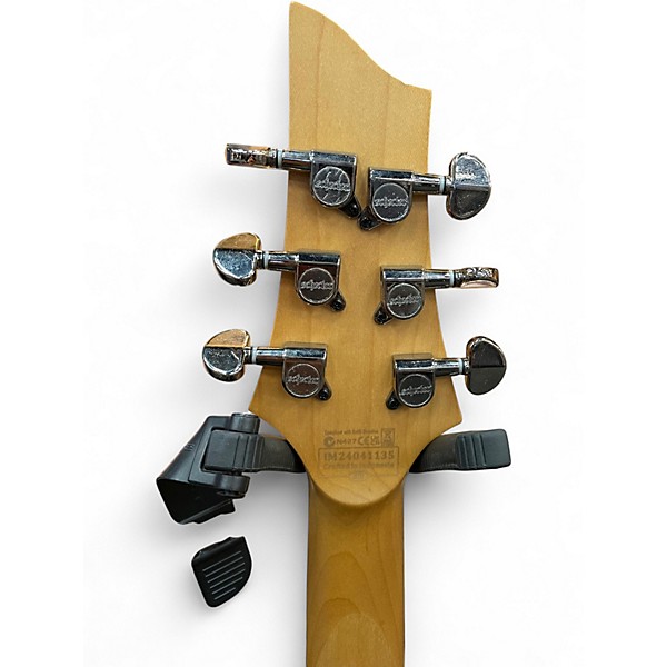 Used Schecter Guitar Research DIAMOND SERIES DEMON 6 Crimson Red Burst Solid Body Electric Guitar