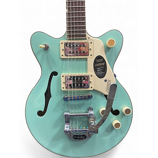 Used Gretsch Guitars G2655T Streamliner Center Block Junior Mint Metallic Hollow Body Electric Guitar