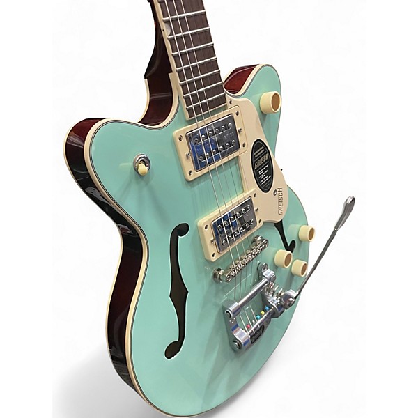 Used Gretsch Guitars G2655T Streamliner Center Block Junior Mint Metallic Hollow Body Electric Guitar