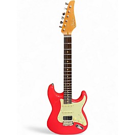 Used Suhr Classic S Plus Fiesta Red Solid Body Electric Guitar