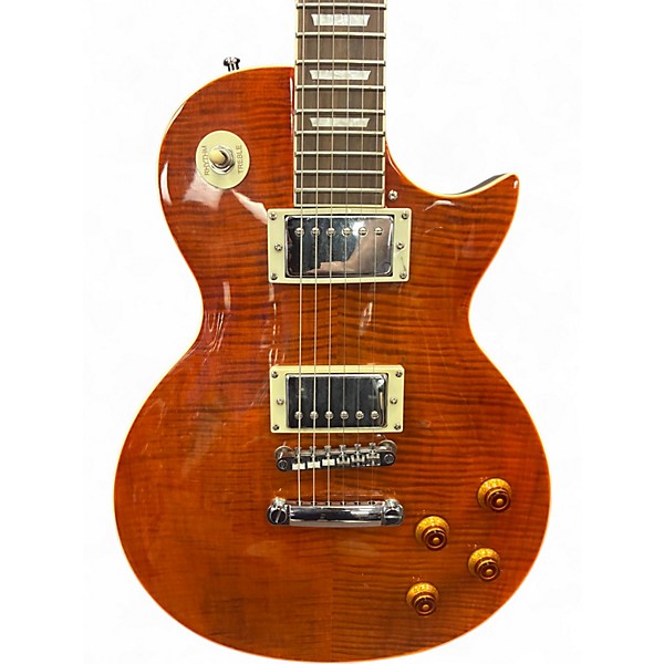 Used Jay Turser JT220D Trans Orange Solid Body Electric Guitar