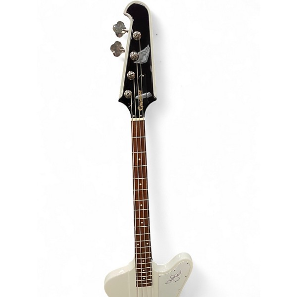 Used Epiphone Thunderbird IV Alpine White Electric Bass Guitar