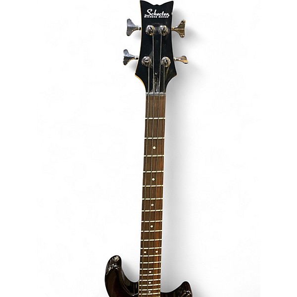 Used Schecter Guitar Research Raiden Special 4 String Red and Black Electric Bass Guitar