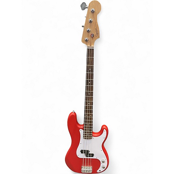 Used Squier Precision Bass RED Electric Bass Guitar
